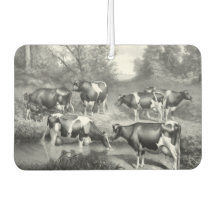 Vacas en el arte en escala de grises