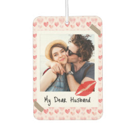 Ambientador Valentine Photo Red Heart Dear Husband Custom