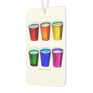 Ambientador vasos de chupito de SlipperyJoe's seis tazas dispu