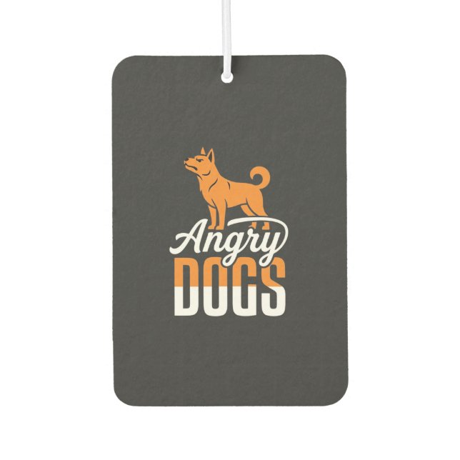 Ambientador Vector Mascota Perros Enojados (Anverso)