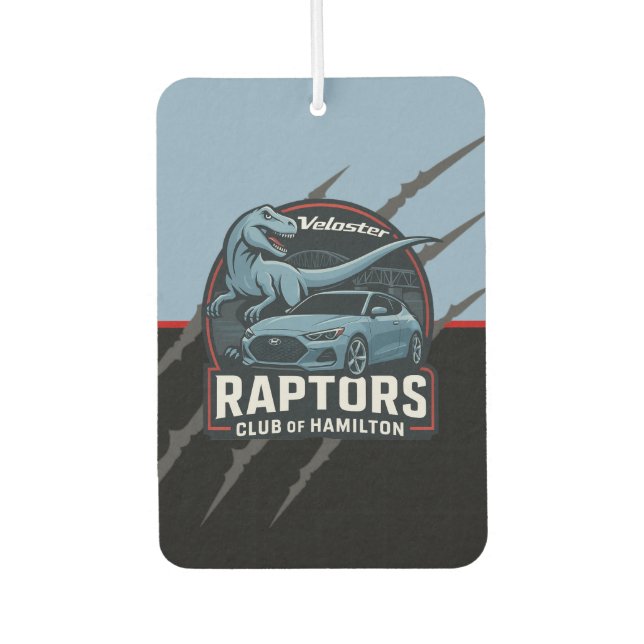 Ambientador Veloster Raptors Car Freshener (Anverso)