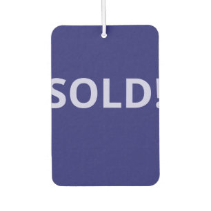 Ambientador ¡Vendido! Cita de fe con texto de Lavender a media