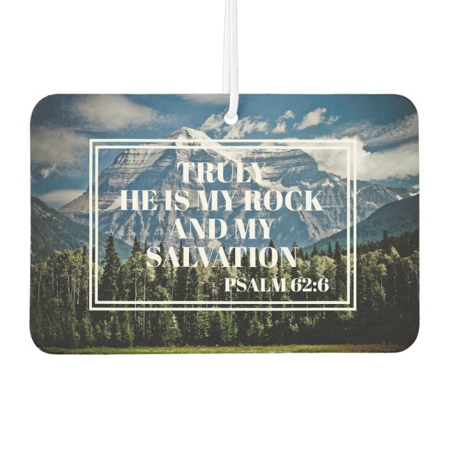 Ambientador Verdaderamente Él es mi Roca Versículo de la Bibli (Anverso)