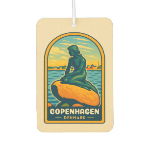 Ambientador Viaje retro vintage Copenhague Mermaid Dinamarca