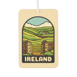 Ambientador Viaje retro vintage Irlanda paisaje campestre