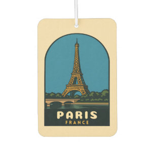 Ambientador Viaje retro vintage París Francia Torre Eiffel
