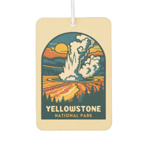 Ambientador Viaje retro vintage Parque nacional Yellowstone