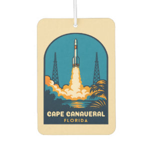 Ambientador Viaje retro vintage Rocket Cape Canaveral Florida