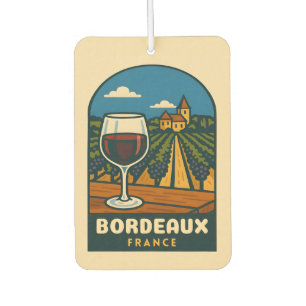Ambientador Viaje Vintage Bordeaux France Viñyard Retro
