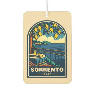 Ambientador Viaje Vintage Sorrento Italia Costera Retro Escena