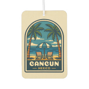 Ambientador Viajes de época Cancún México Beach Retro