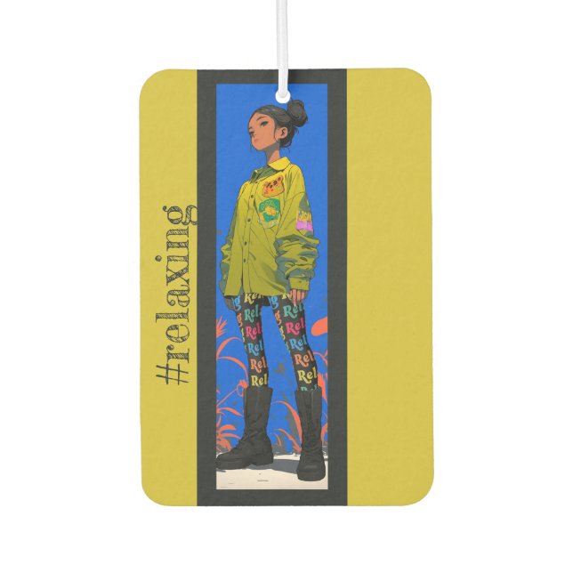 Ambientador Vibes en reposo, en Limón, (Anverso)