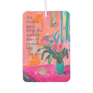 Ambientador Vibrante Base Fauvista de Flores Rosa