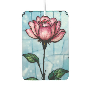 Ambientador Vidrio rosa rosa de vidrio emplomado