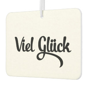 Ambientador Viel Glück   Idioma alemán de buena suerte