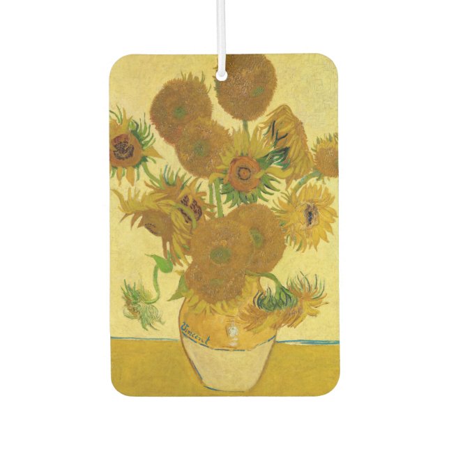 Ambientador Vincent van Gogh - Vase con quince girasoles (Anverso)