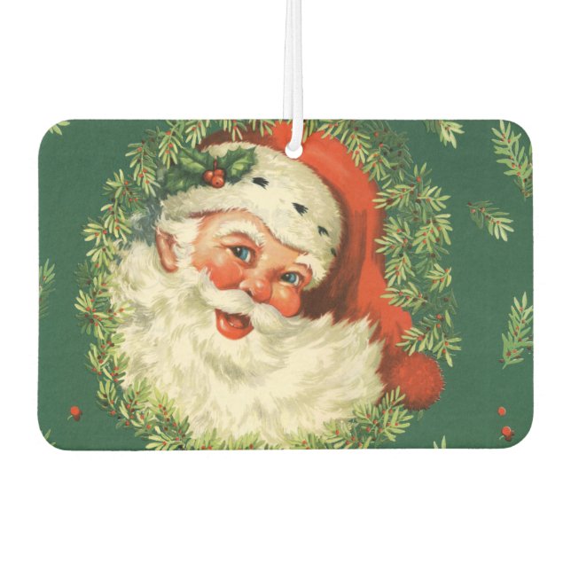 Ambientador Vintage Jolly Santa Car Air Freshener (Anverso)