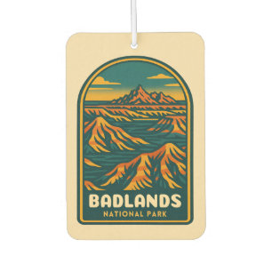 Ambientador Vintage Travel Badlands Parque nacional Retro Scen