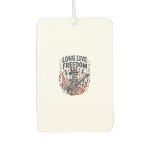Ambientador Viva la Libertad Camiseta de Rocker Esqueleto Patr