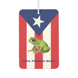 Ambientador VIVA PUERTO RICO Personalizable Coqui Fresher