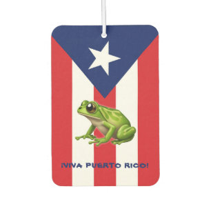 Ambientador VIVA PUERTO RICO Personalizable Coqui Fresher