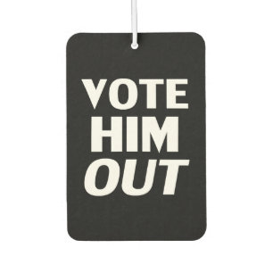 Ambientador Vota por la tipografía moderna en blanco y negro