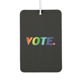 Ambientador Votar coche del orgullo negro arcoiris lgbtq