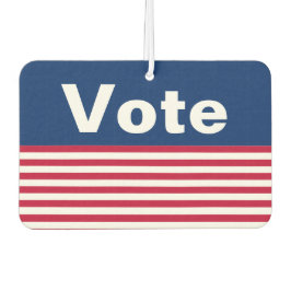 Ambientador Votar por franjas rojas blanca y azul