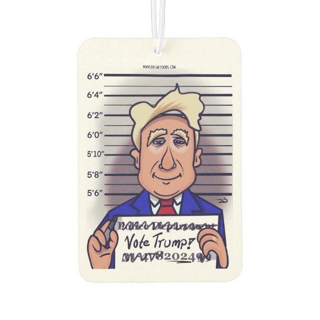 Ambientador Votar por Trump Car Air Freshener (Reverso)