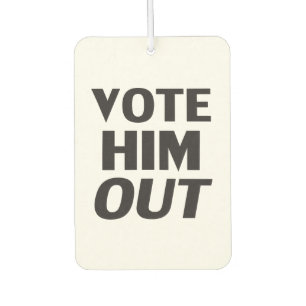Ambientador Votarlo por una tipografía en negrita blanca y mod