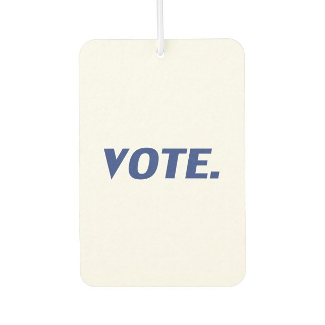 Ambientador "vote" - pintor de aire blanco azul (Anverso)