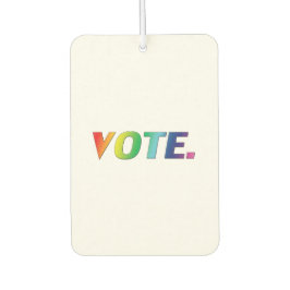 Ambientador "voto" - orgullo lgbtq arcoiris blanco fresco de a