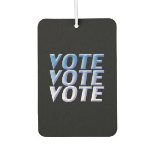 Ambientador "voto voto" - Blue 3d letter black