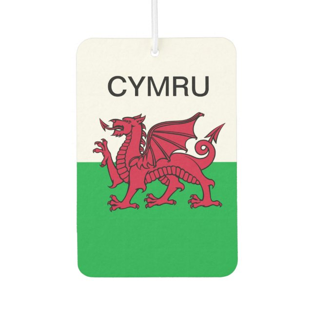 Ambientador Wales Flag Red dragon Cymru Welsh Party (Anverso)