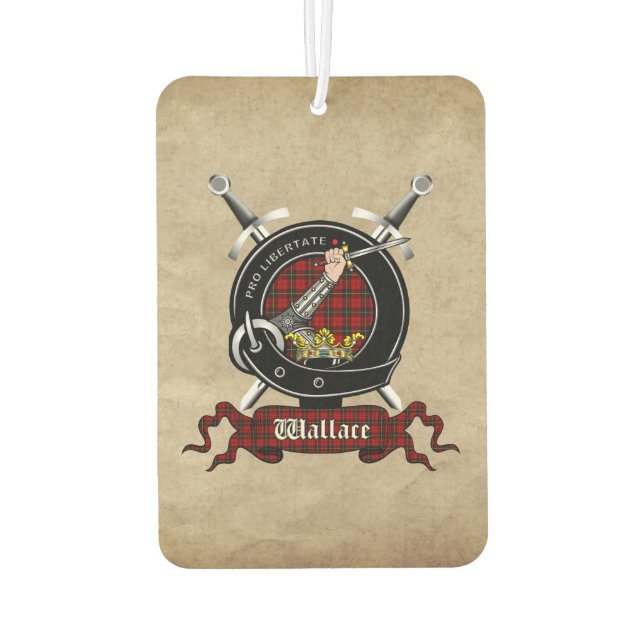 Ambientador Wallace Clan Badge Car Freshener (Reverso)