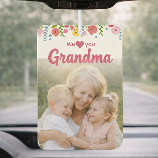 Ambientador We Love You Grandma Photo Car Air Freshener