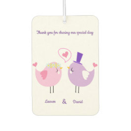Ambientador Wedding Love Birds