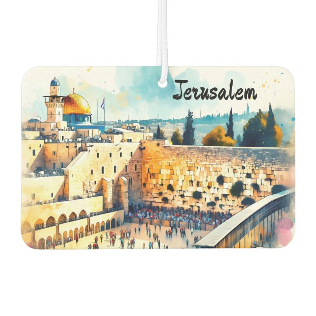 Ambientador Western Wall Kotel Water Color Art (Anverso)