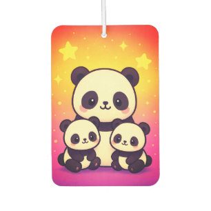 Ambientador Whimsical Panda Trio en el Paisaje del Gradiente