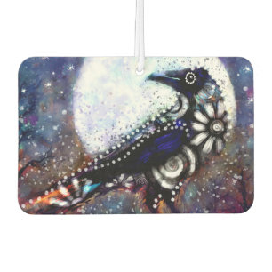 Ambientador Whimsical Raven Moon Floral Azul Blanco Negro
