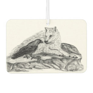 Ambientador Wolf and Raven - Diseño en blanco y negro