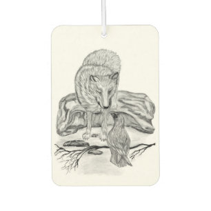 Ambientador Wolf and Raven - Diseño en blanco y negro