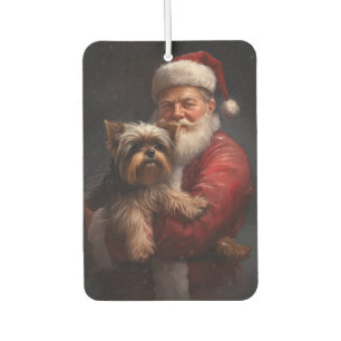 Ambientador Yorkshire Terrier Santa Claus Navideño Festivo
