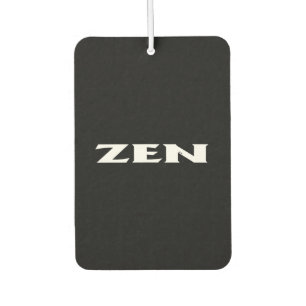 Ambientador Zen blanco negro protector de aire para coches