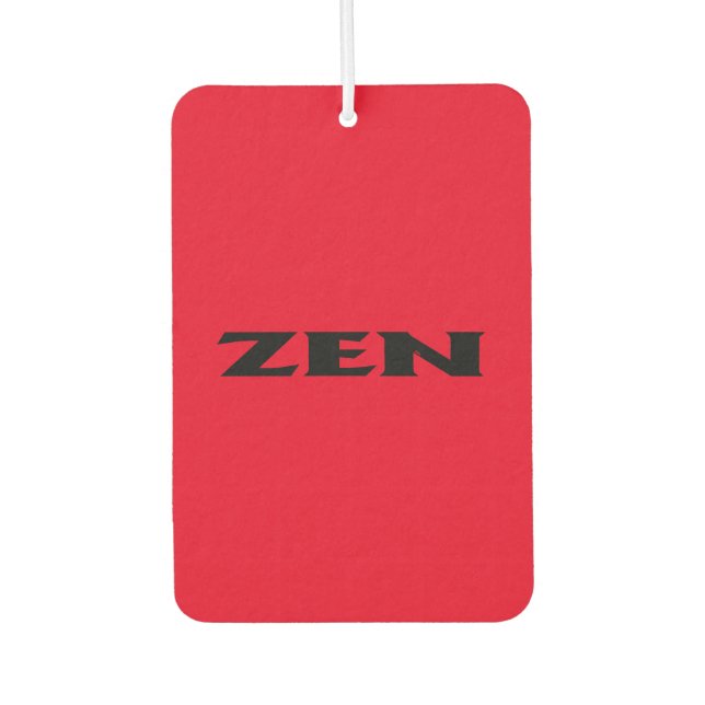 Ambientador Zen negro coche rojo fresco de aire (Anverso)