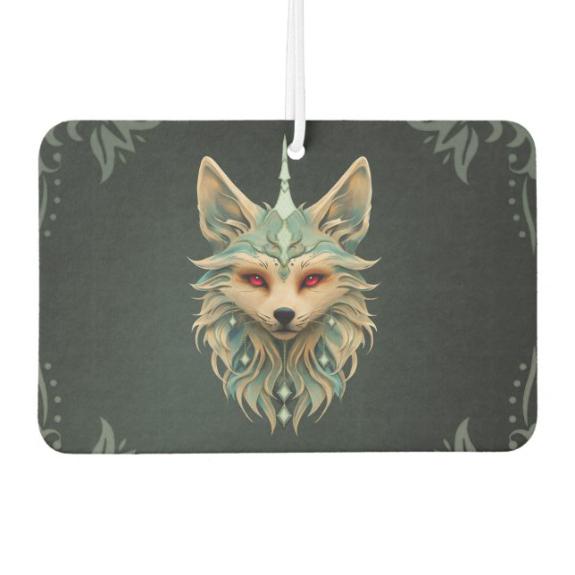 Ambientador Zorro místico con ojos rojos perforantes (Anverso)