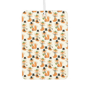 Ambientador Zorro Naranja Bosque Árboles Otoño Gafas Hipster Z