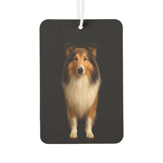 Ambientadores de coche Black 4 Luxe, perro Collie  (Reverso)