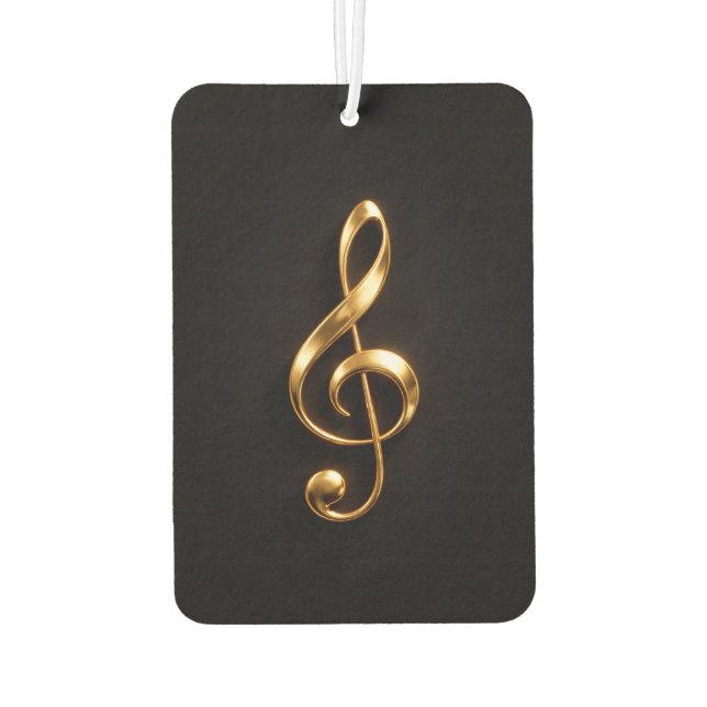 Ambientadores para coche Black 4 Luxe Clave de Sol (Reverso)