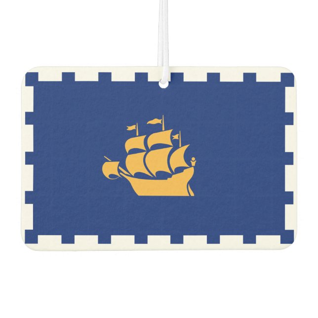 Ambientadores para Coche con Bandera de Ciudad de  (Anverso)